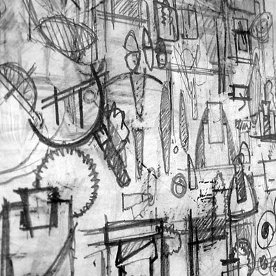 mike nelson development drawings